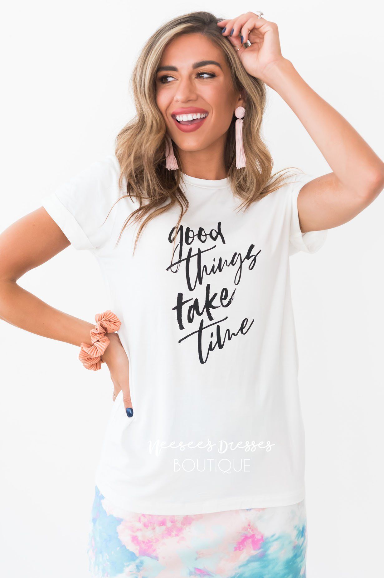 Good Things Take Time Modest Tee Modest Dresses vendor-unknown 