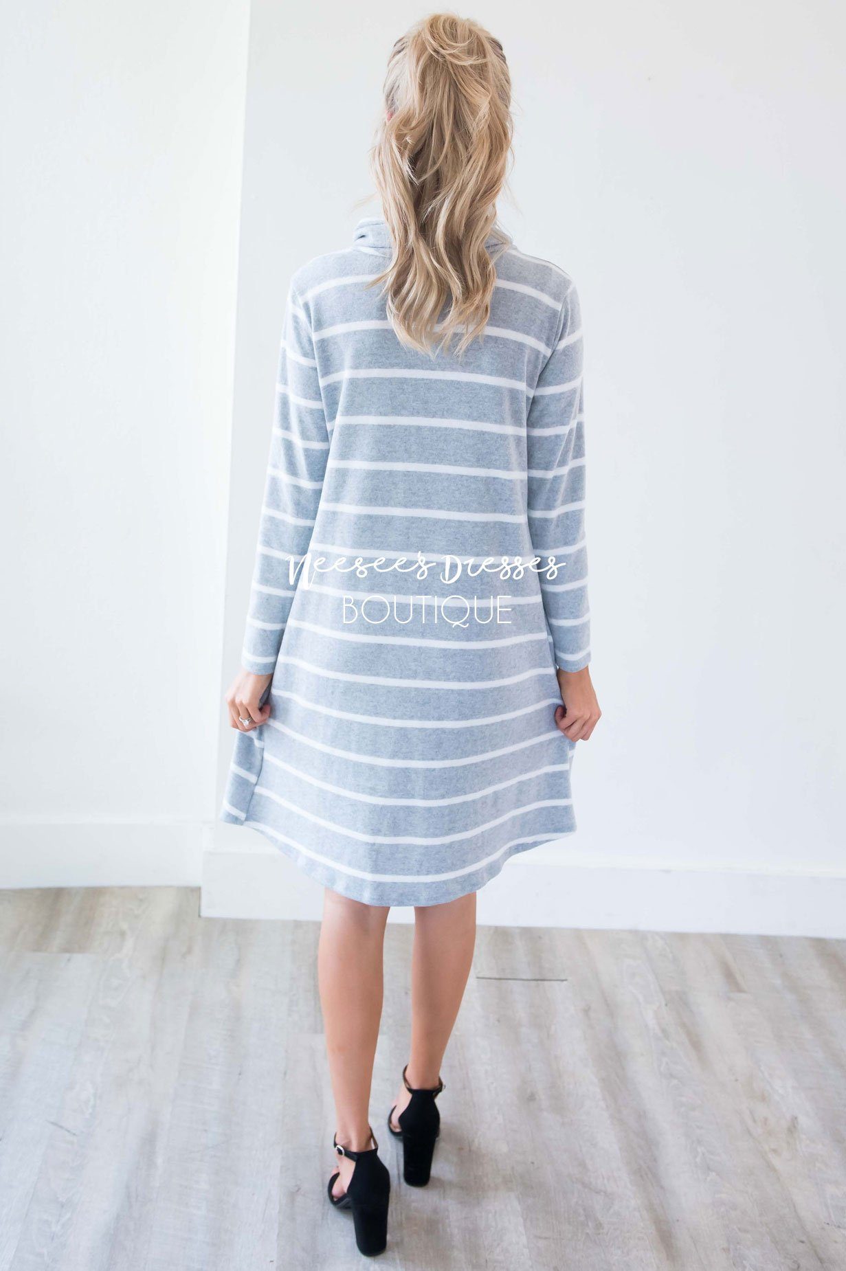 The Timber Cowl Neck Soft Sweater Dress Modest Dresses vendor-unknown 