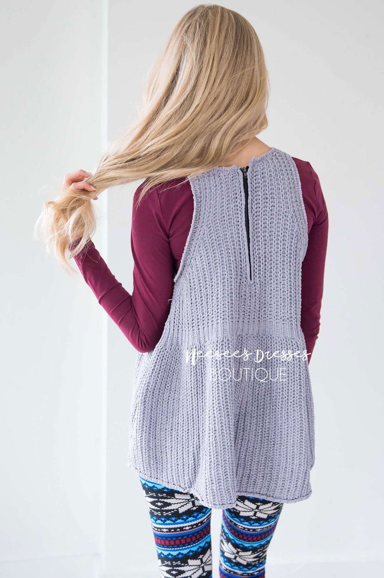 Meet Me By The Fire Knit Tunic Tops vendor-unknown 