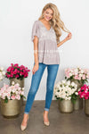 Delicate Embroidered Babydoll Blouse Tops vendor-unknown