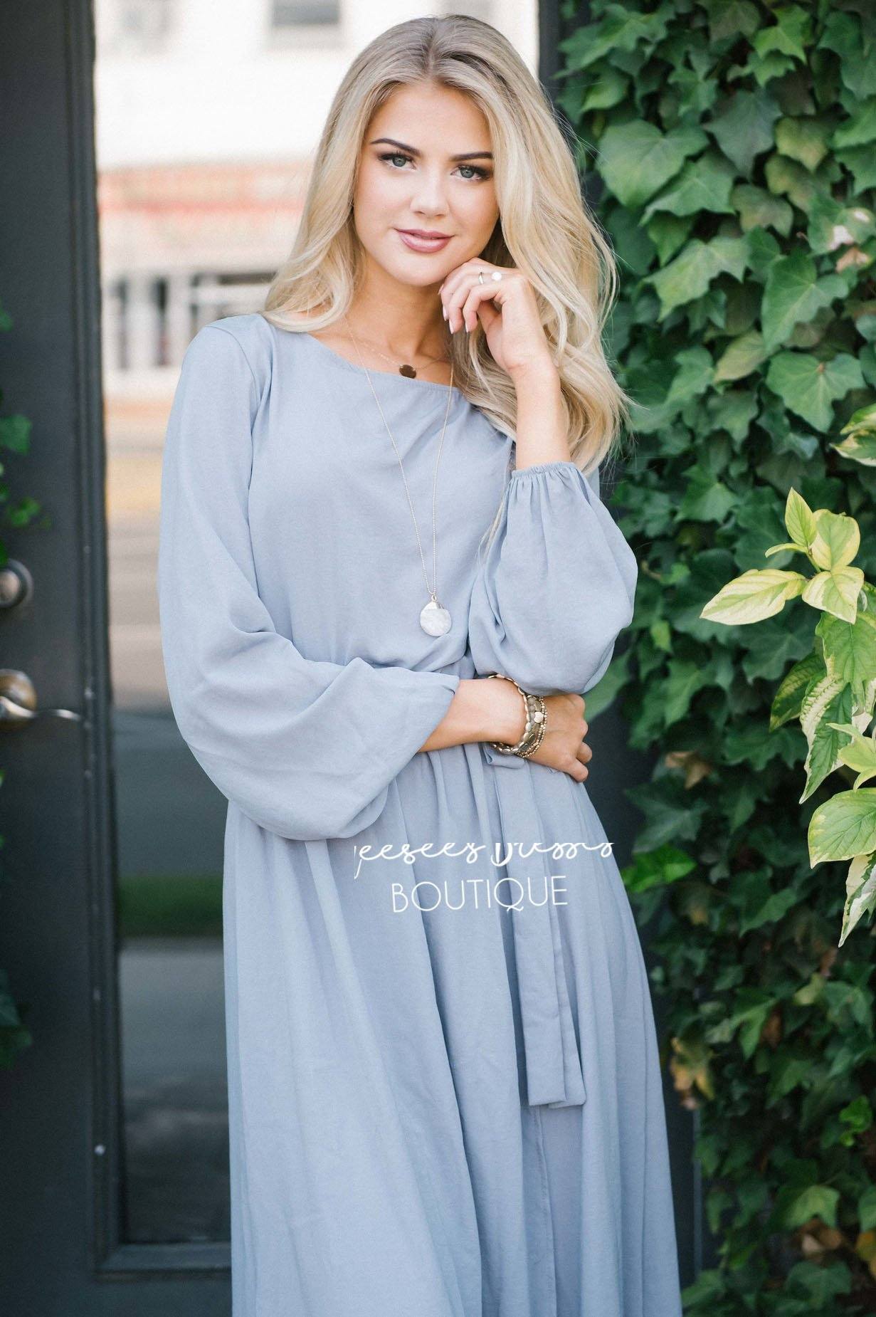 The Maleah - Long Sleeves Modest Dresses vendor-unknown 