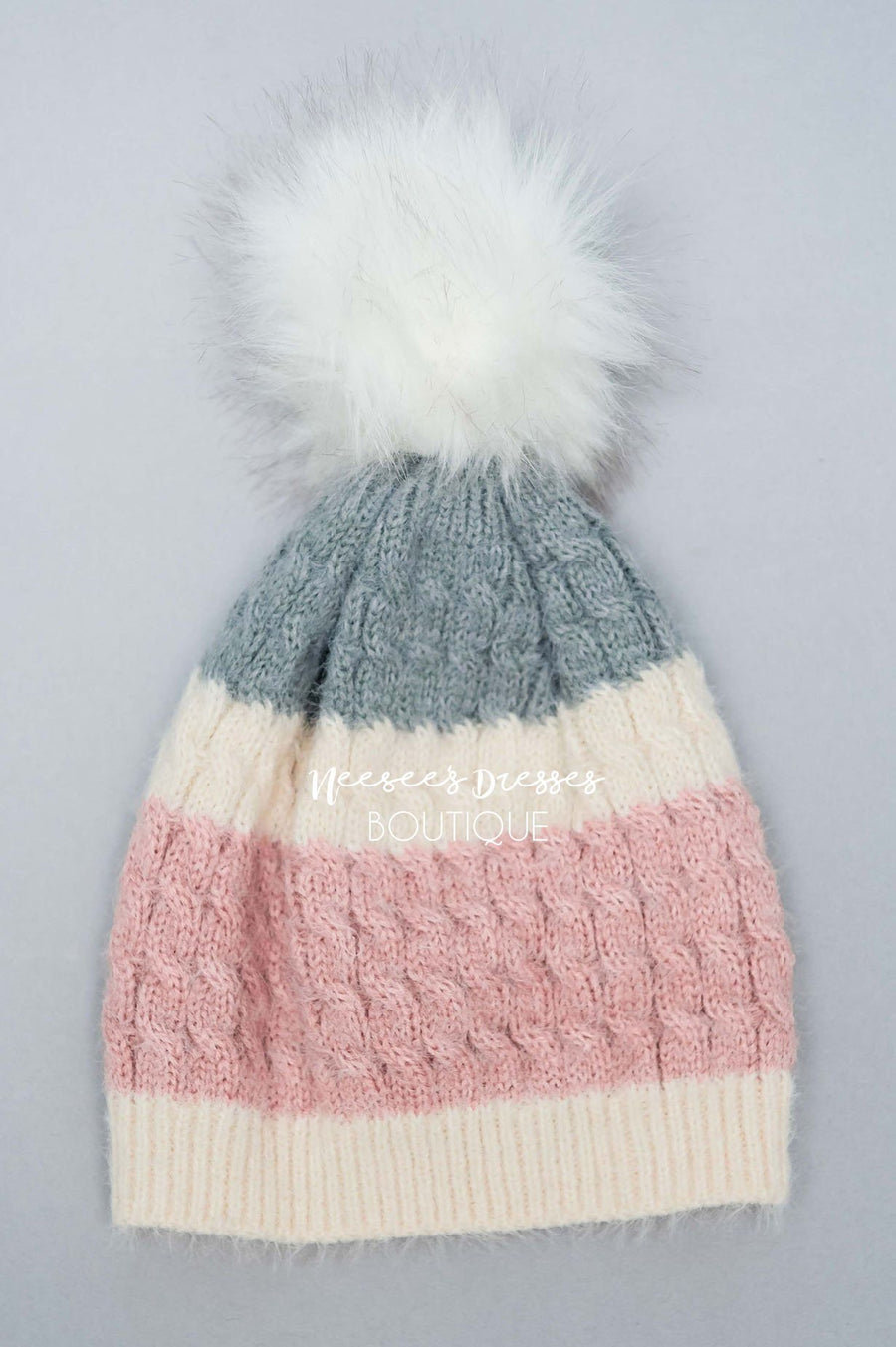 Chase My Heart Mohair Striped Beanie Accessories & Shoes Hana 