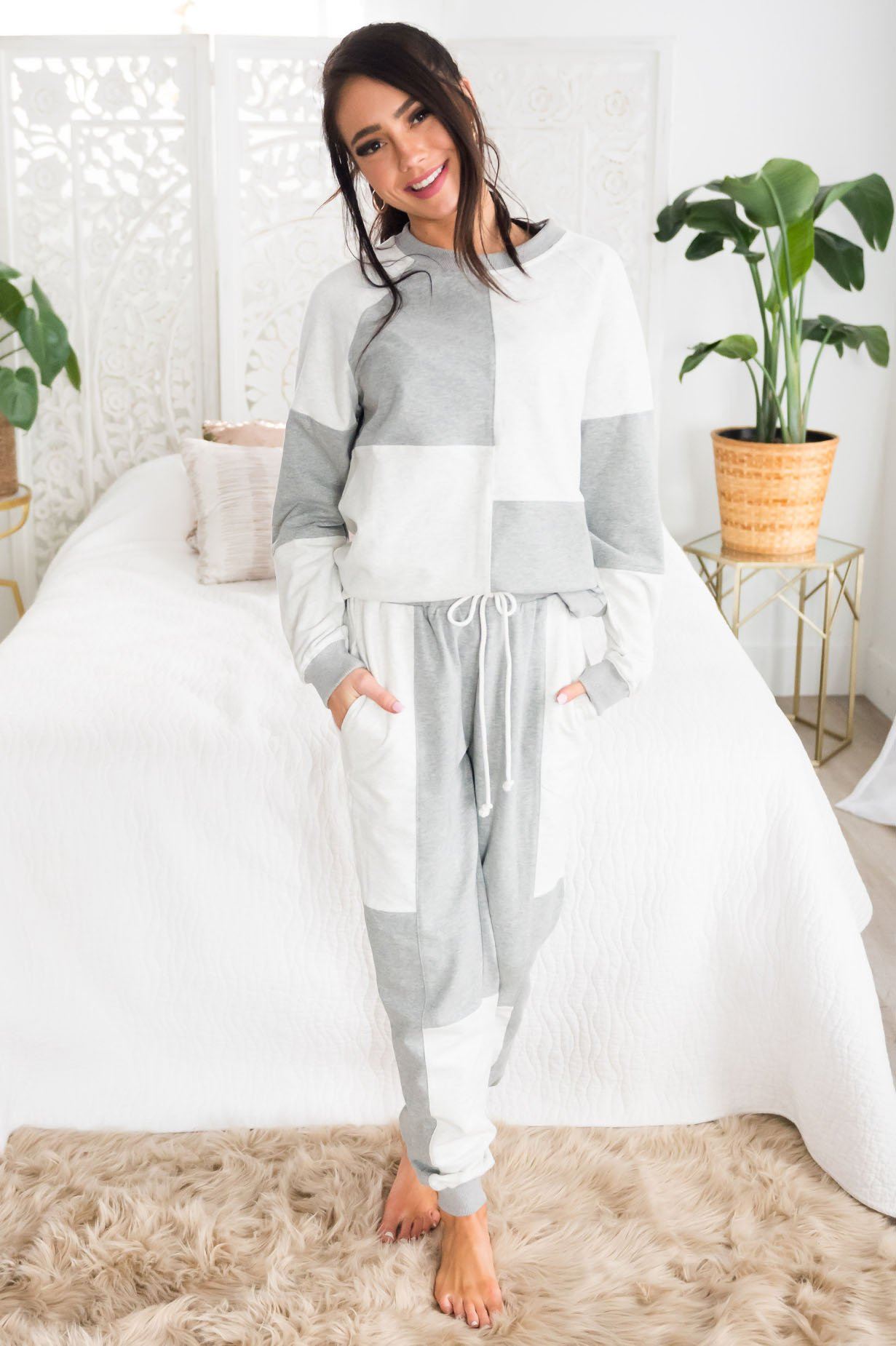 Sweet Day Dream Lounge Set Tops vendor-unknown 