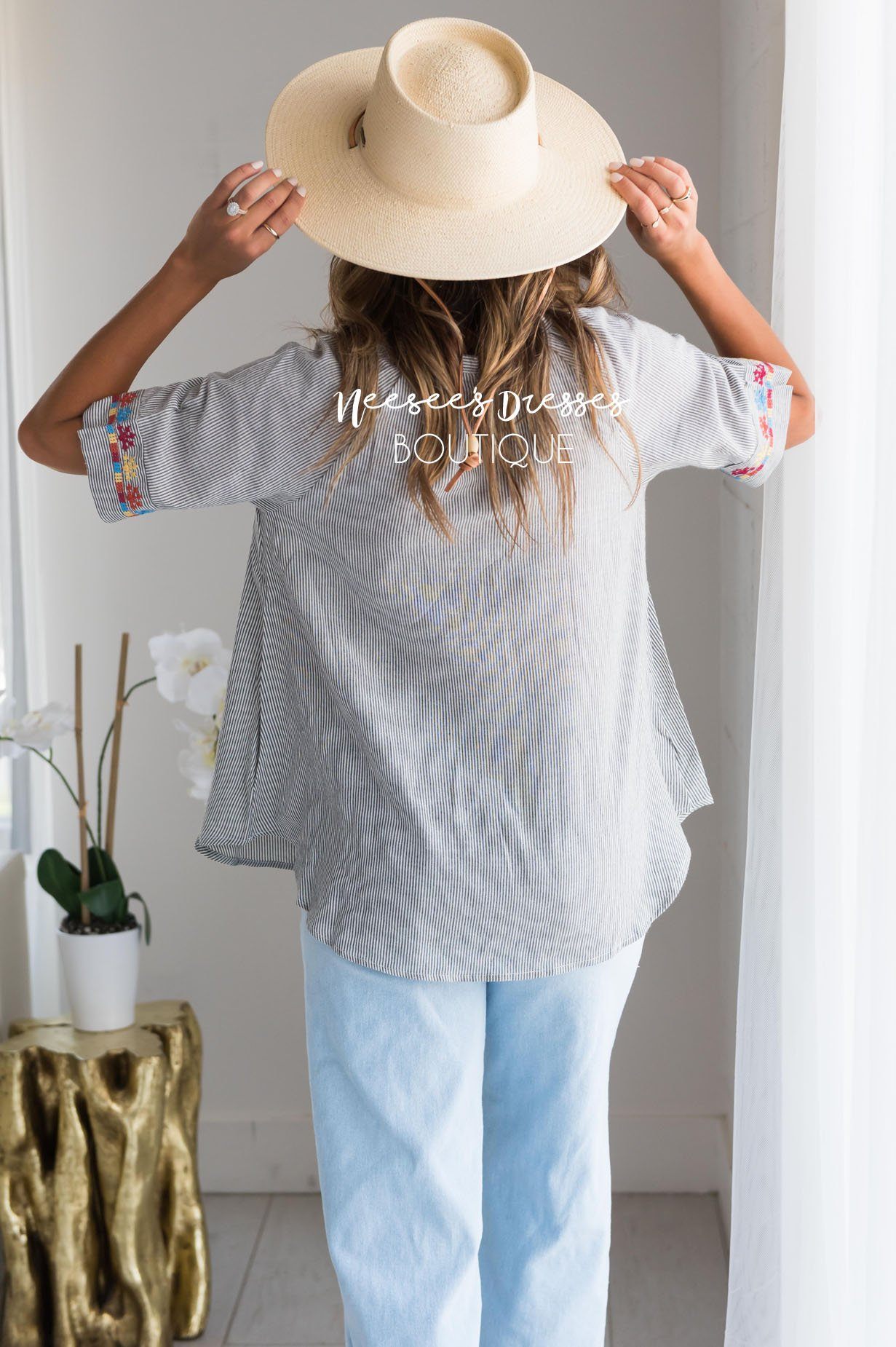 Second Chances Modest Blouse Tops vendor-unknown 
