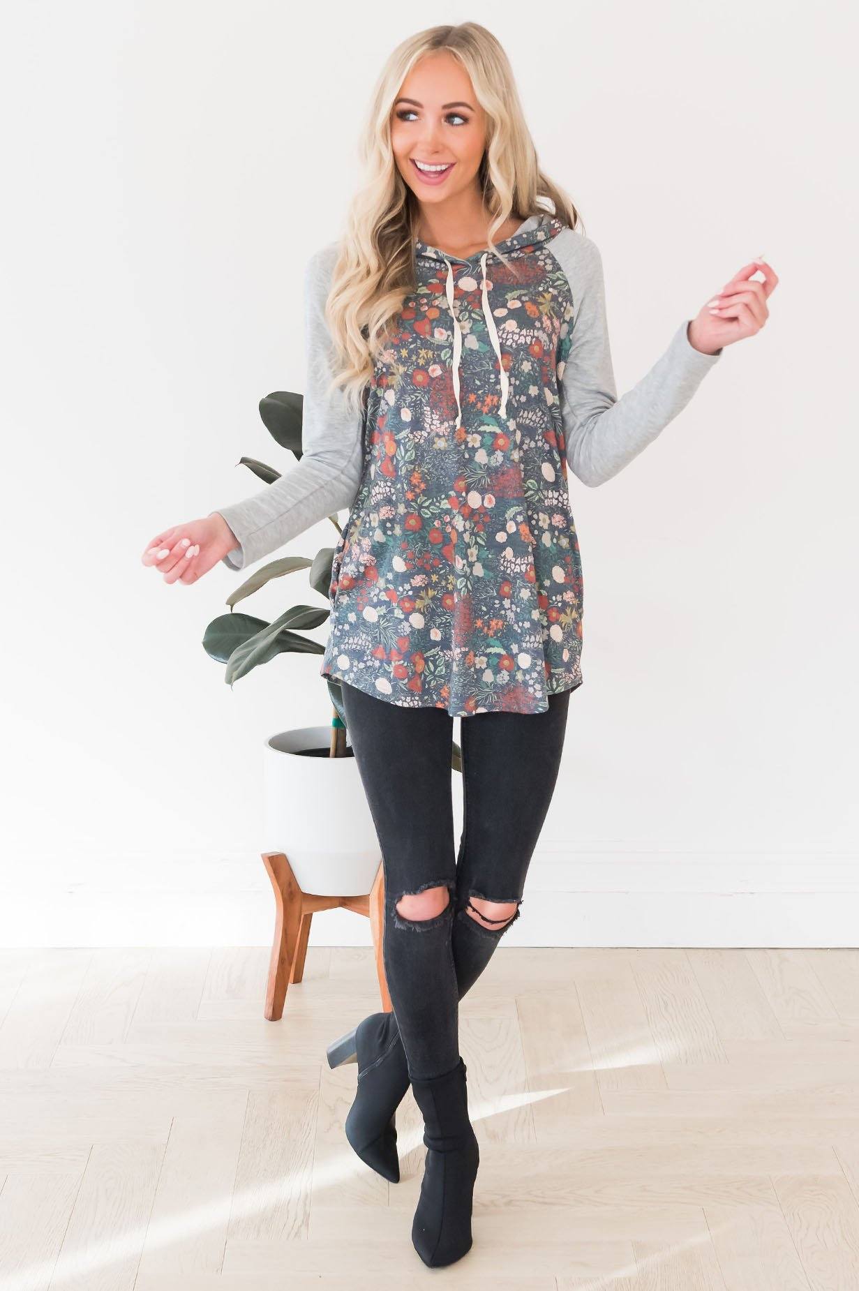 Daydream Believer Modest Hoodie Modest Dresses vendor-unknown 