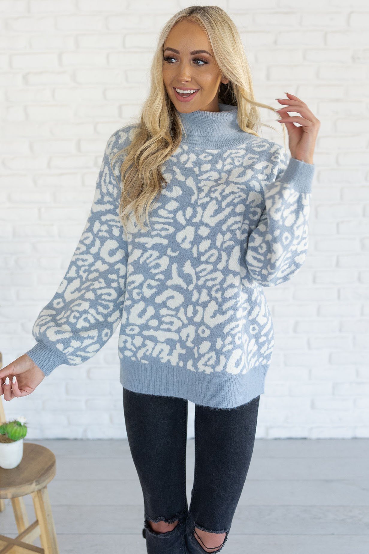 Can't Get Enough Modest Sweater Tops vendor-unknown 