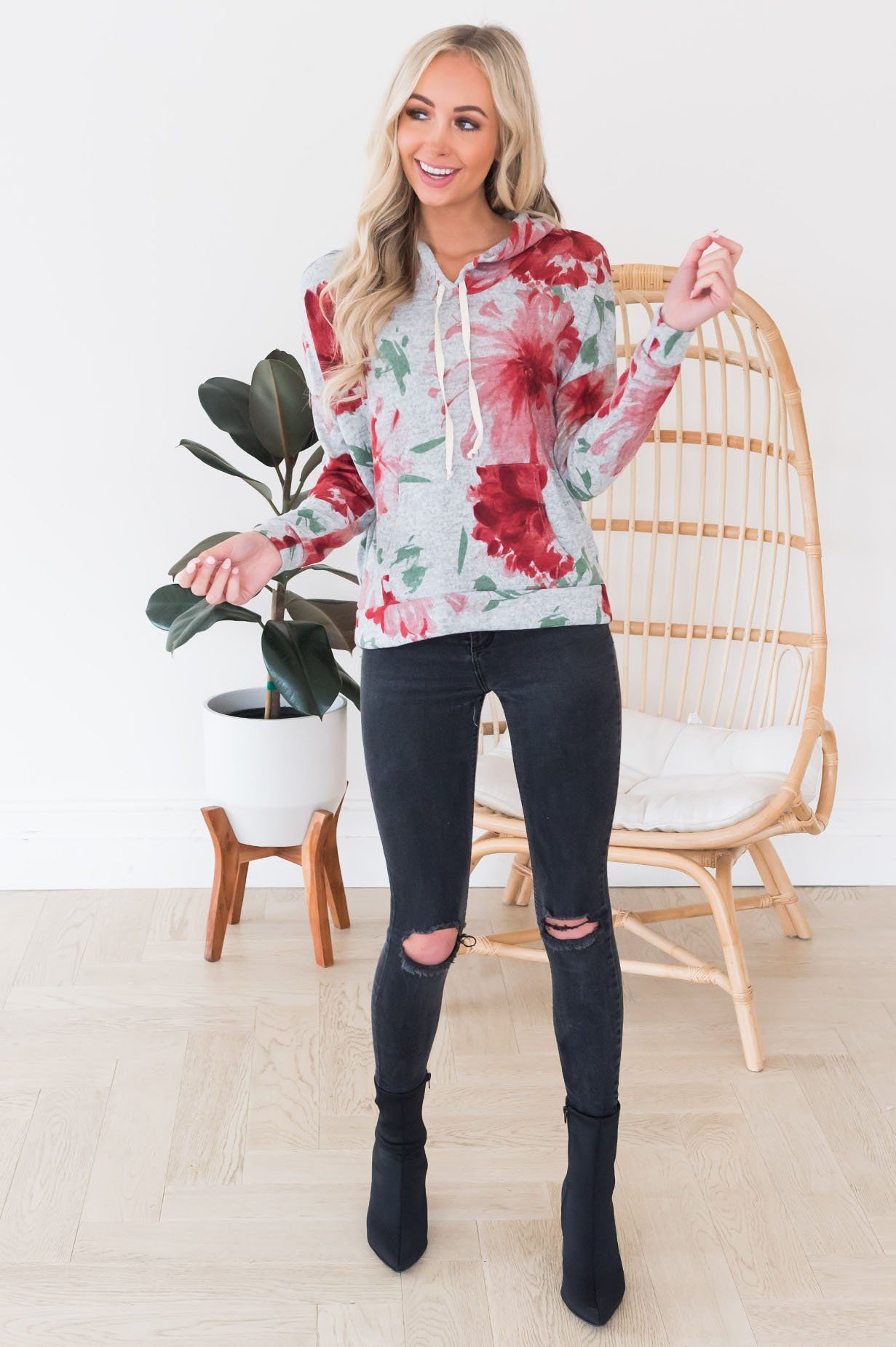 Forward Focused Modest Hoodie Modest Dresses vendor-unknown 