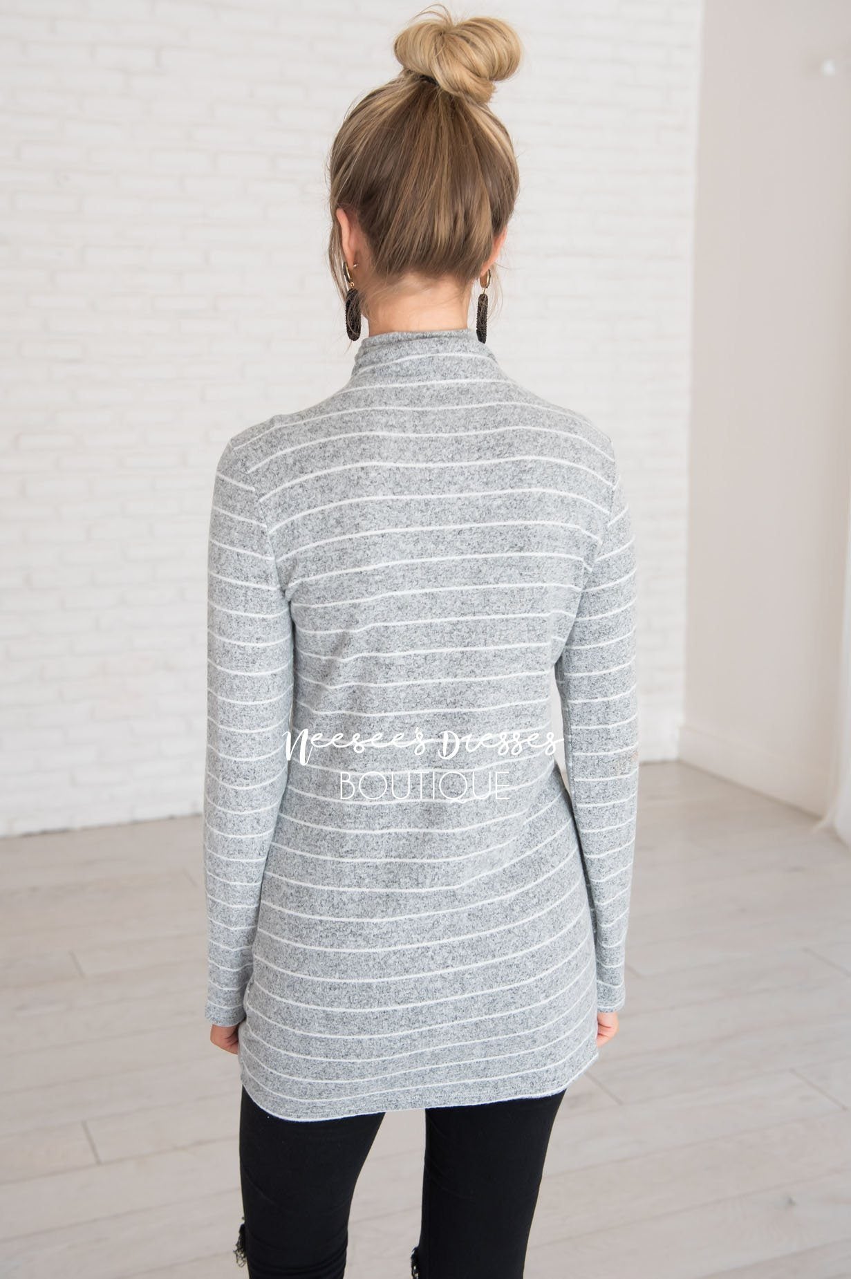 Happy Times Striped Sweater Modest Dresses vendor-unknown 