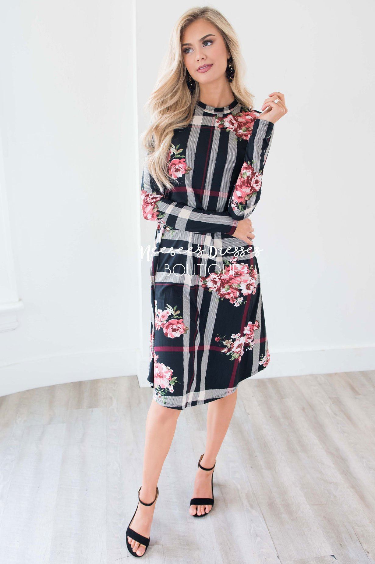 The Halsey Swing Dress Modest Dresses vendor-unknown 
