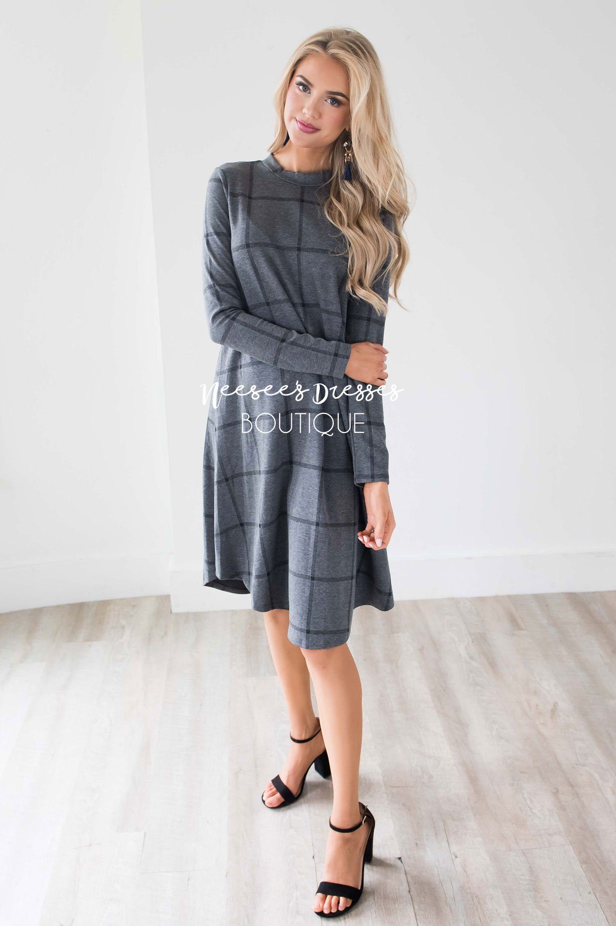 The Halsey Swing Dress Modest Dresses vendor-unknown 