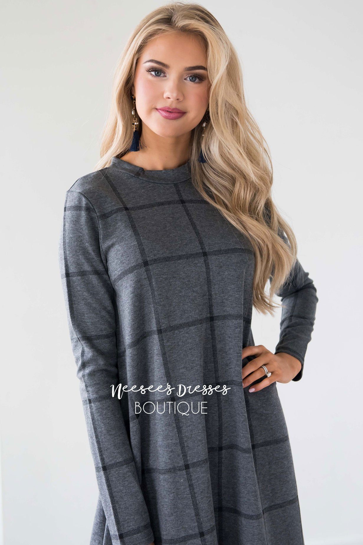 The Halsey Swing Dress Modest Dresses vendor-unknown 