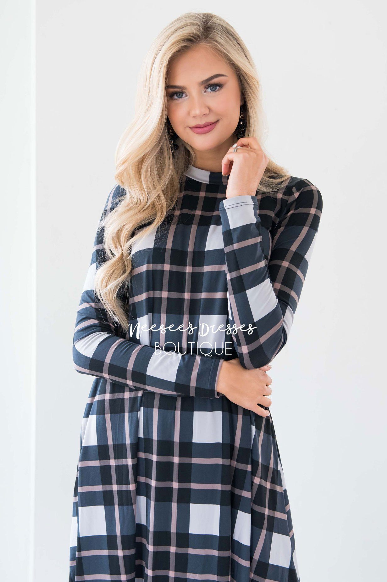 The Halsey Swing Dress Modest Dresses vendor-unknown 