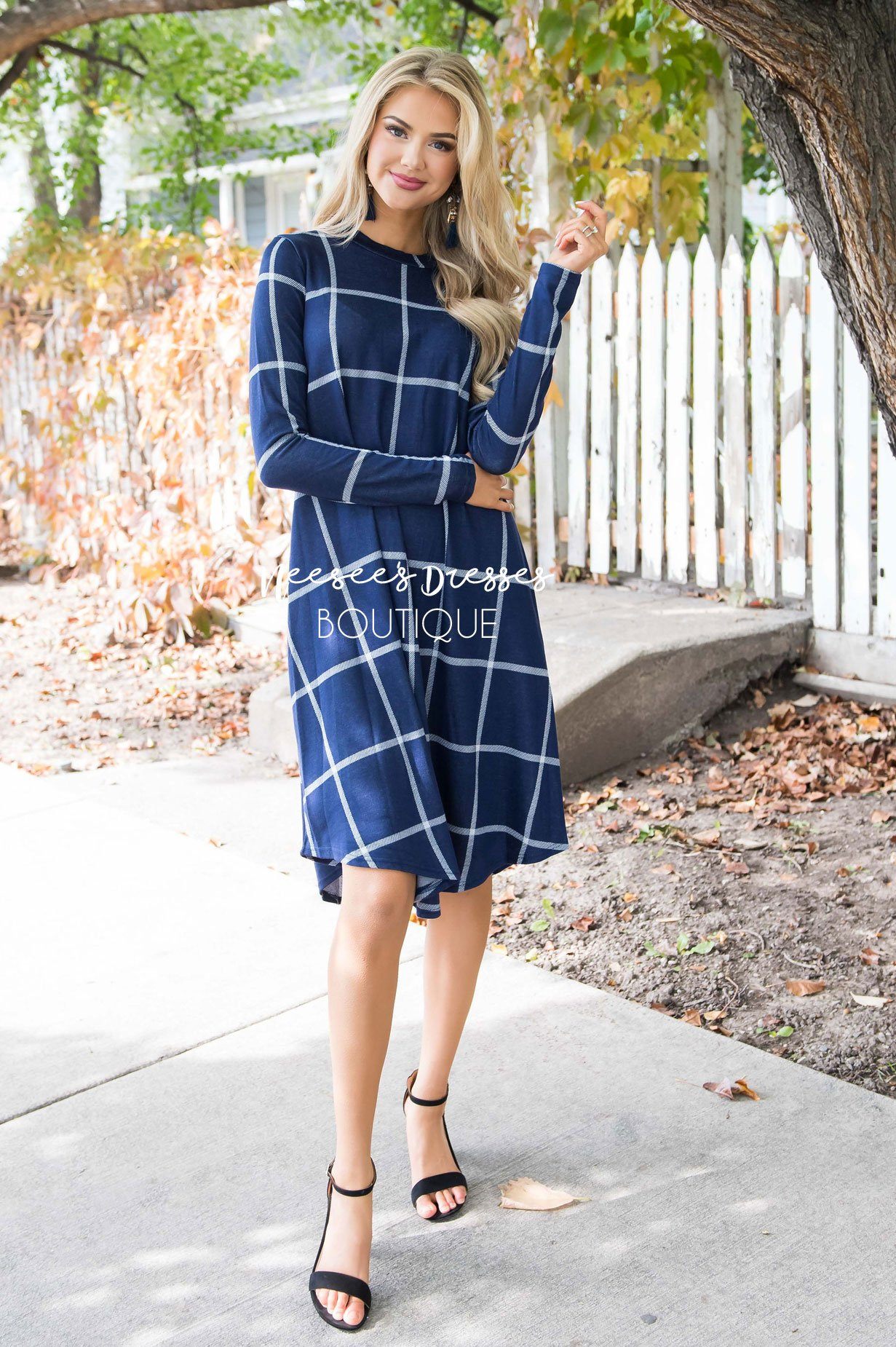 The Halsey Swing Dress Modest Dresses vendor-unknown 