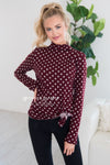 Happy Times Polka Dot Sweater Modest Dresses vendor-unknown