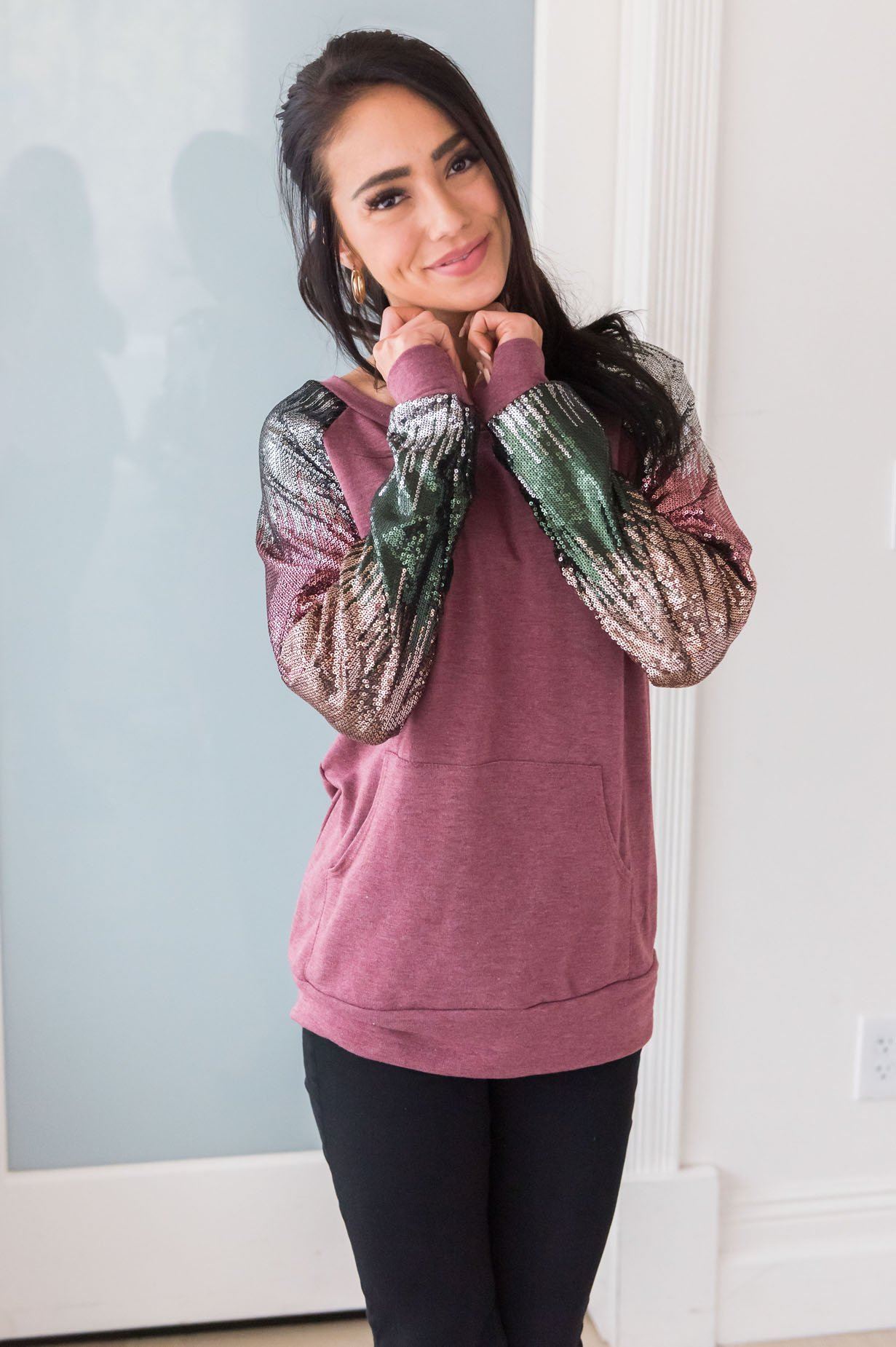 Layered In Happiness Modest Sweatshirt Modest Dresses vendor-unknown 