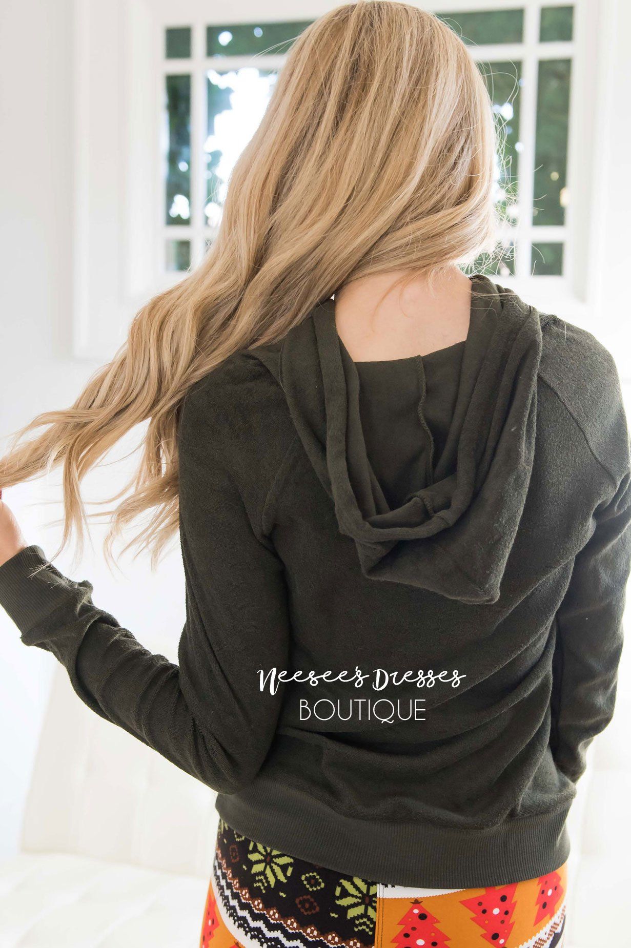 Soft Fuzzy Lightweight Hoodie Tops vendor-unknown 