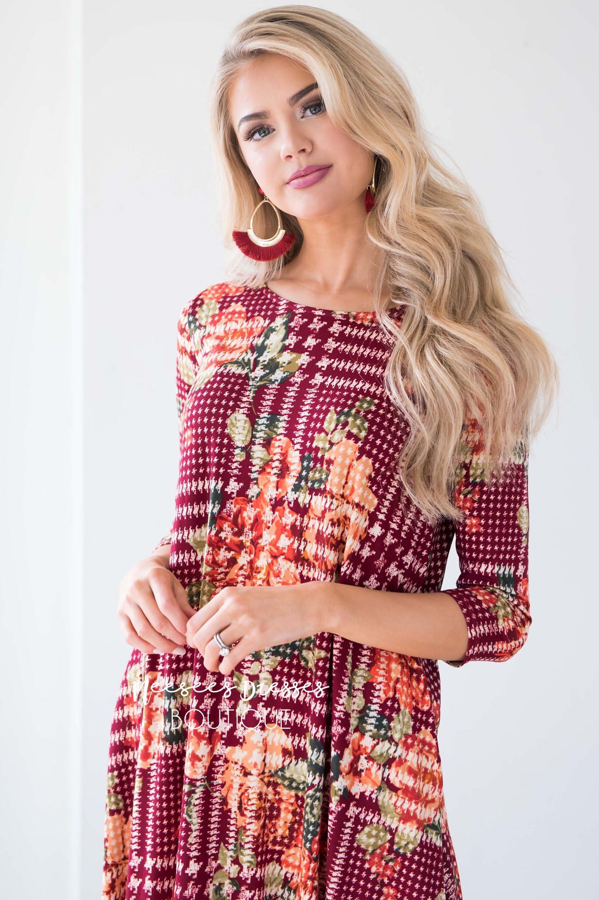 The Francesca Swing Dress Modest Dresses vendor-unknown 