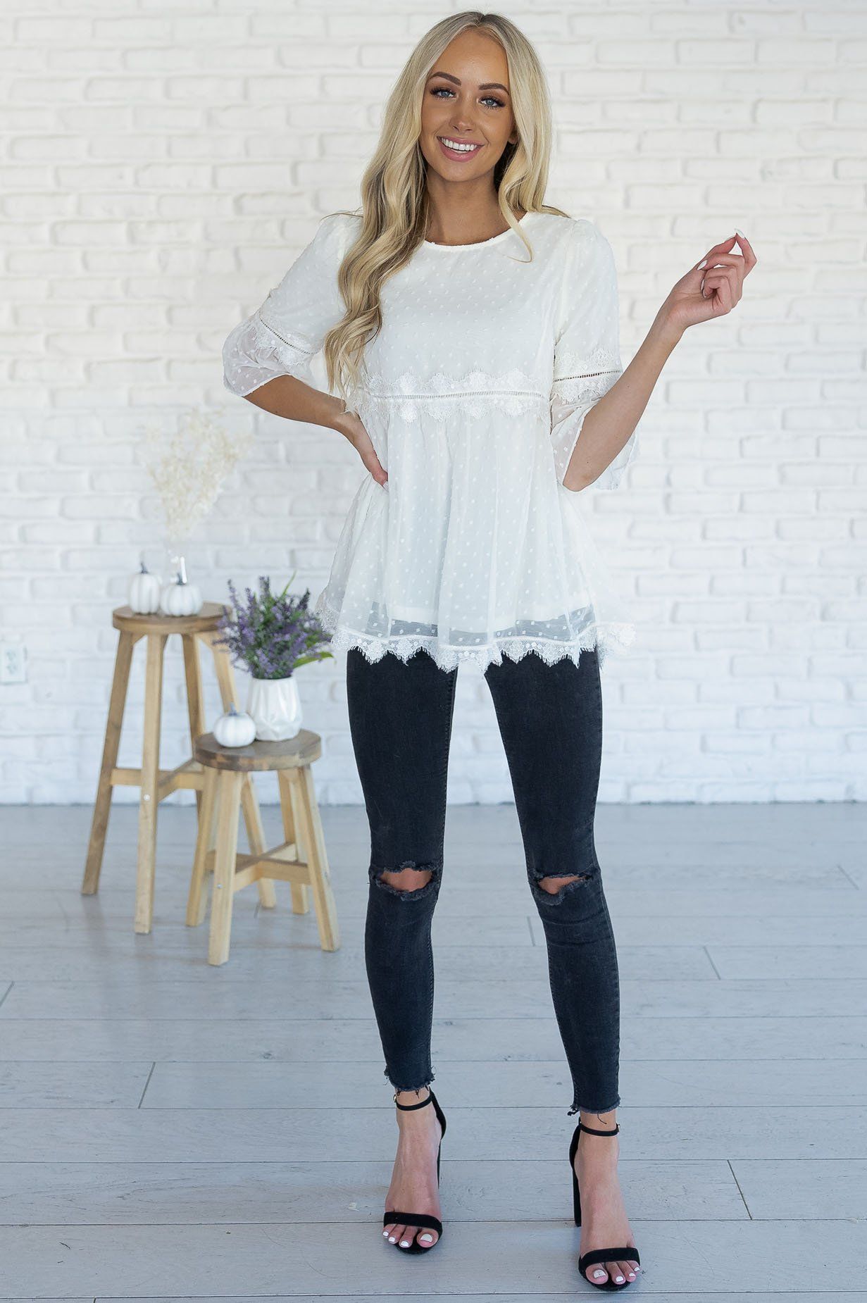 All About that Lace Blouse Tops vendor-unknown 