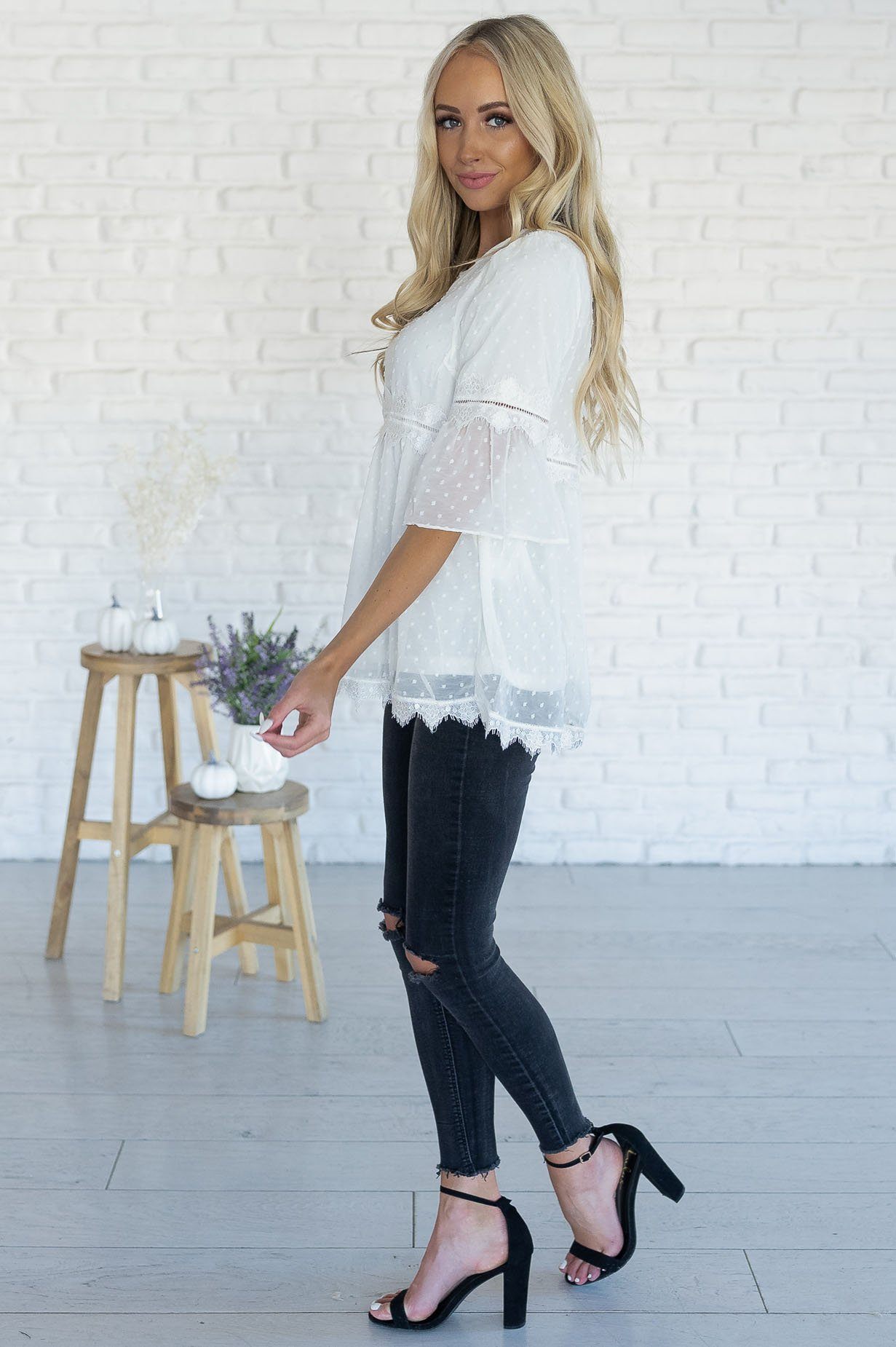 All About that Lace Blouse Tops vendor-unknown 