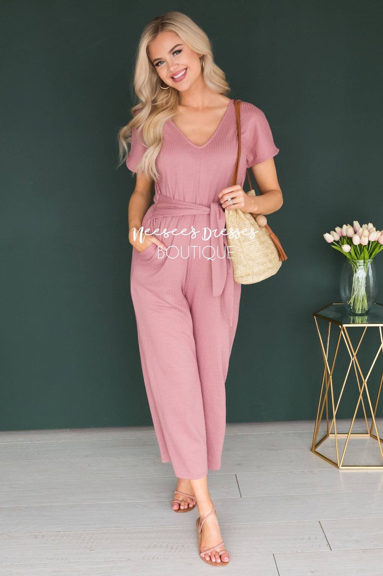 The Quinnlynn Jumpsuit Modest Dresses vendor-unknown 