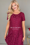 The Kennedy Lace Shift Dress Modest Dresses vendor-unknown