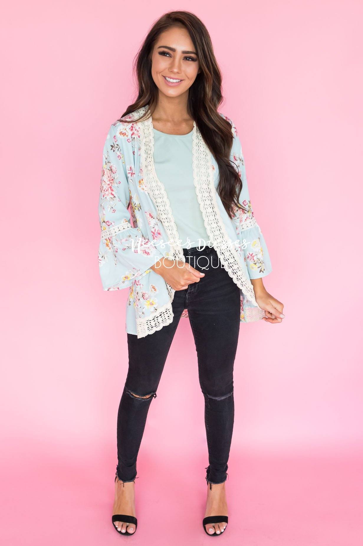 Elegance Abounds Modest Kimono Tops vendor-unknown 