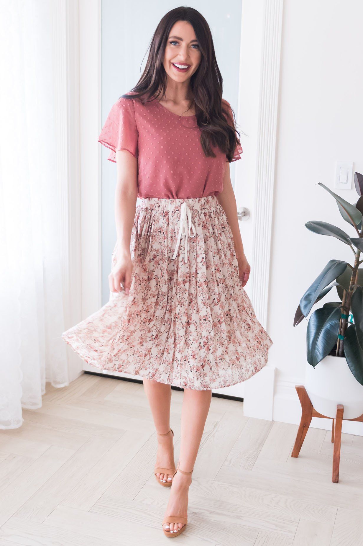 Last Minute Modest Pleat Skirt Modest Dresses vendor-unknown 