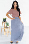 Spring Garden Swiss Dot Skirt Modest Dresses vendor-unknown