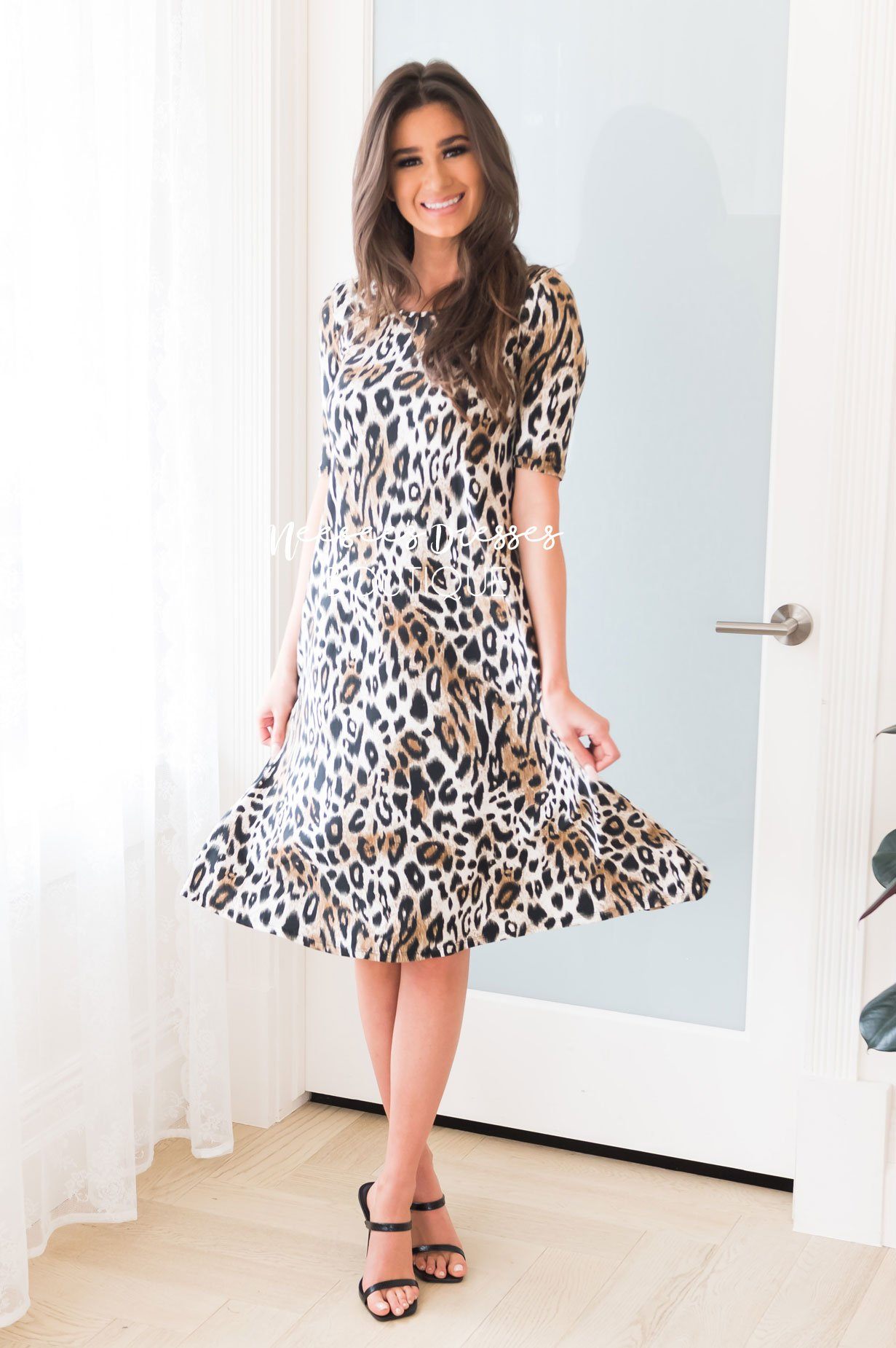 The Sara Swing Dress Modest Dresses vendor-unknown 