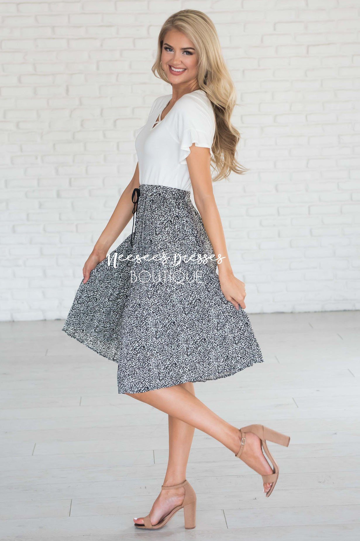 Ahead Of The Game Animal Print Skirt Modest Dresses vendor-unknown 