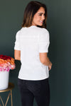 Let it Be Cuff Sleeve Top Tops vendor-unknown