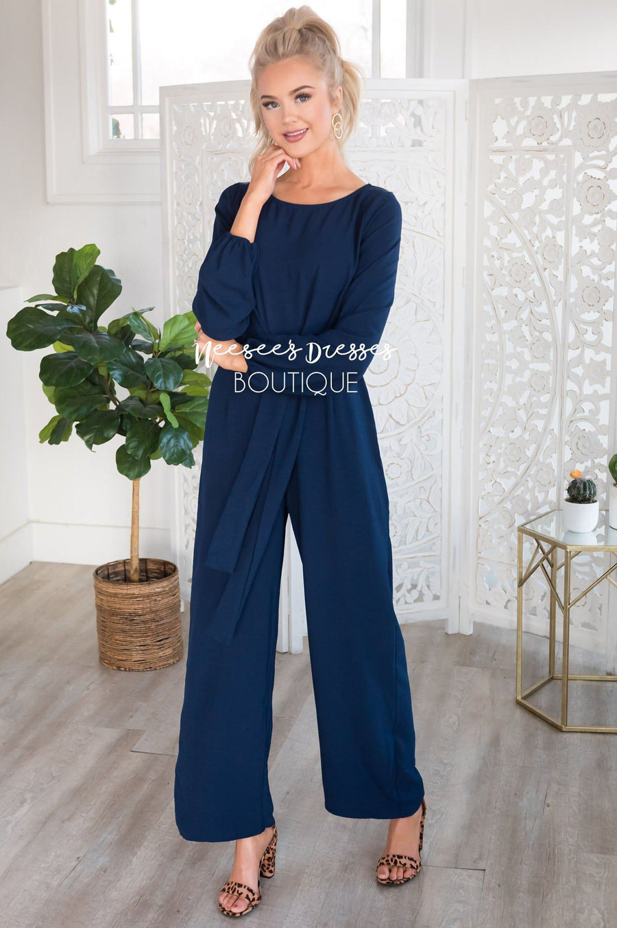 The Lolo Navy Jumpsuit