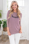 Loved Modest 3/4 Length Sleeve Tee Tops vendor-unknown
