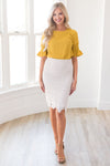 Lydia Lace Pencil Skirt Modest Dresses vendor-unknown