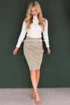 Made For More Plaid Pencil Skirt Skirts vendor-unknown