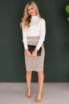 Made For More Plaid Pencil Skirt Skirts vendor-unknown