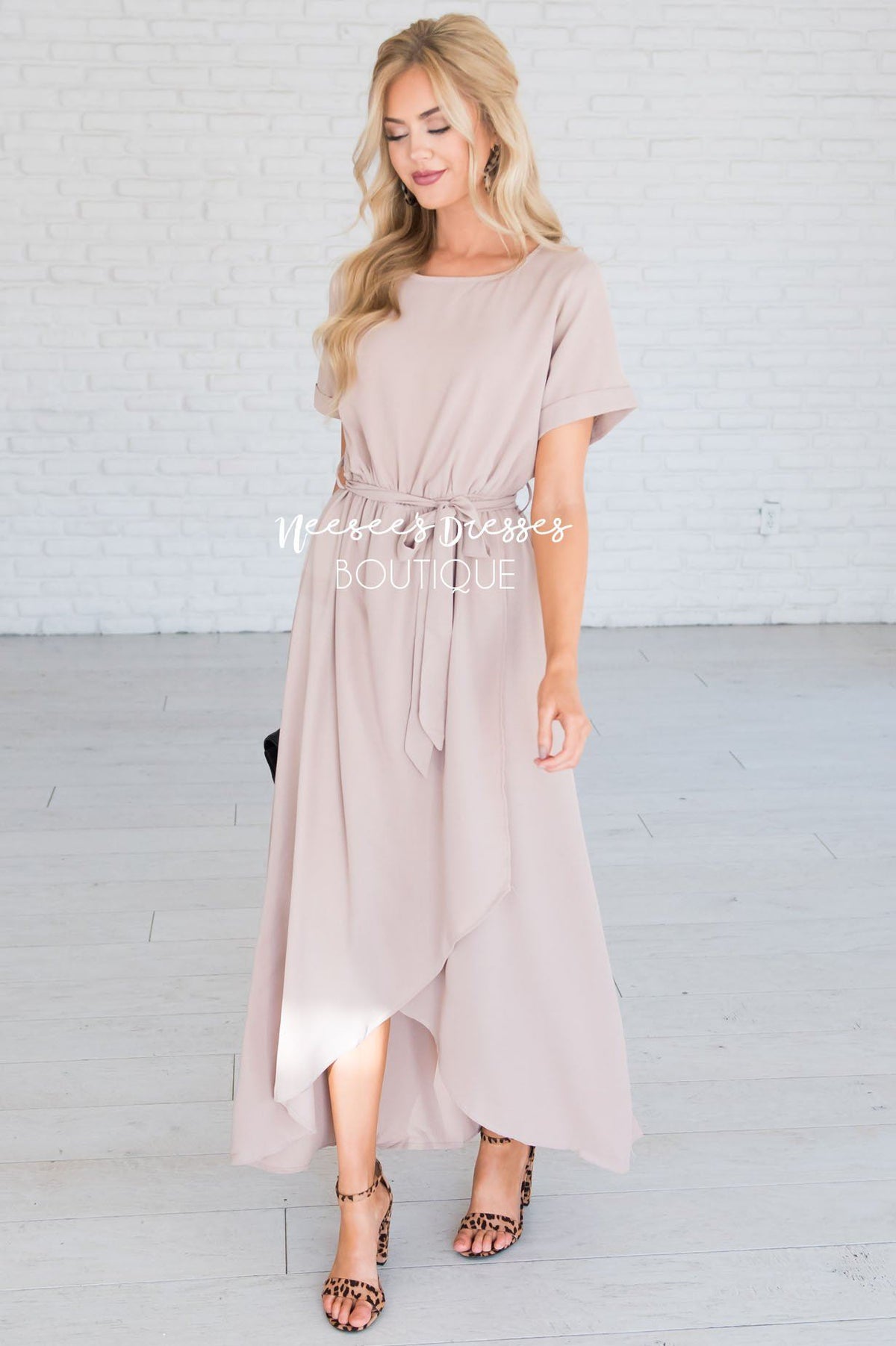 Beige Modest Church Dress | Best and Affordable Modest Boutique | Cute ...