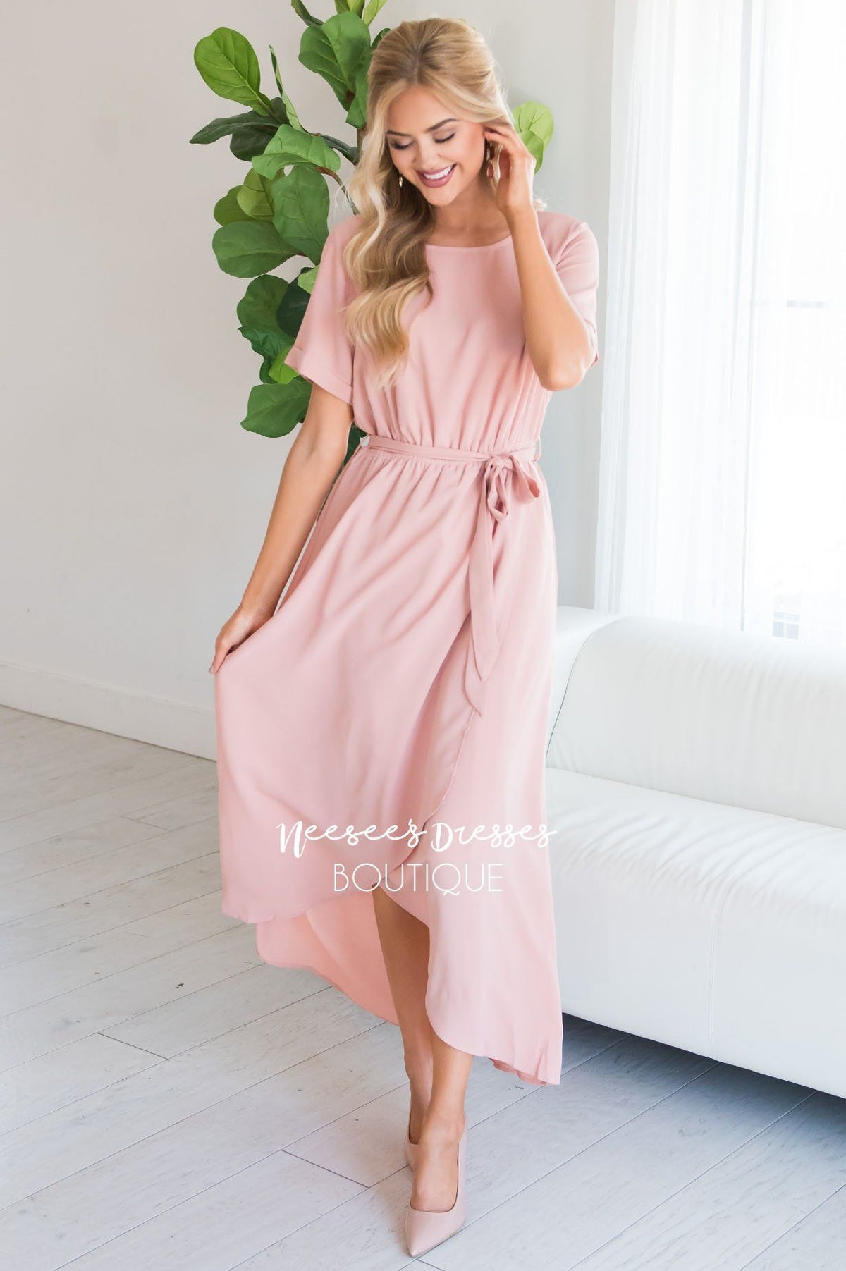 Blush Modest Church Dress | Best and Affordable Modest Boutique | Cute ...