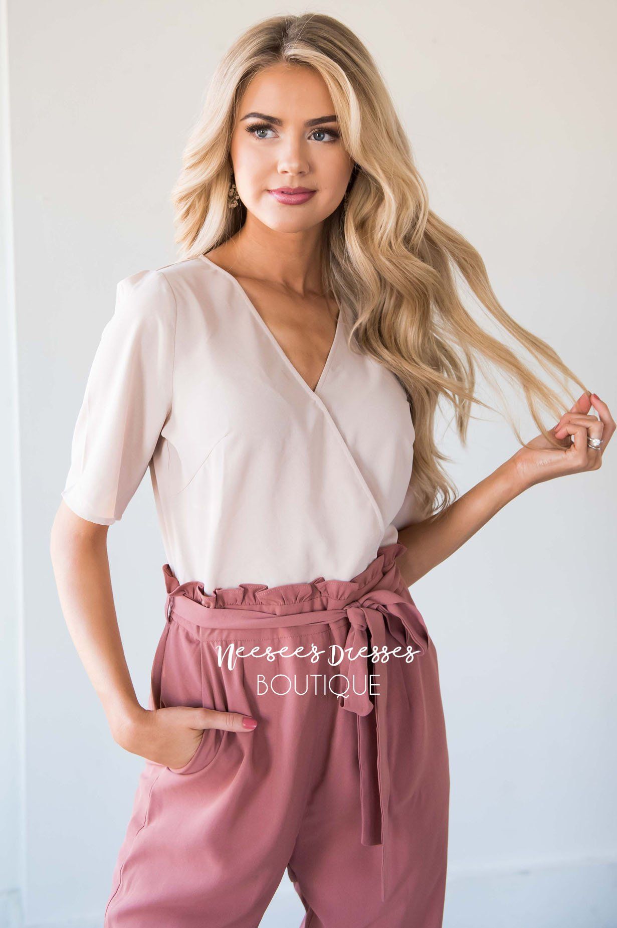 The Madison Two Tone Jumpsuit Modest Dresses vendor-unknown 