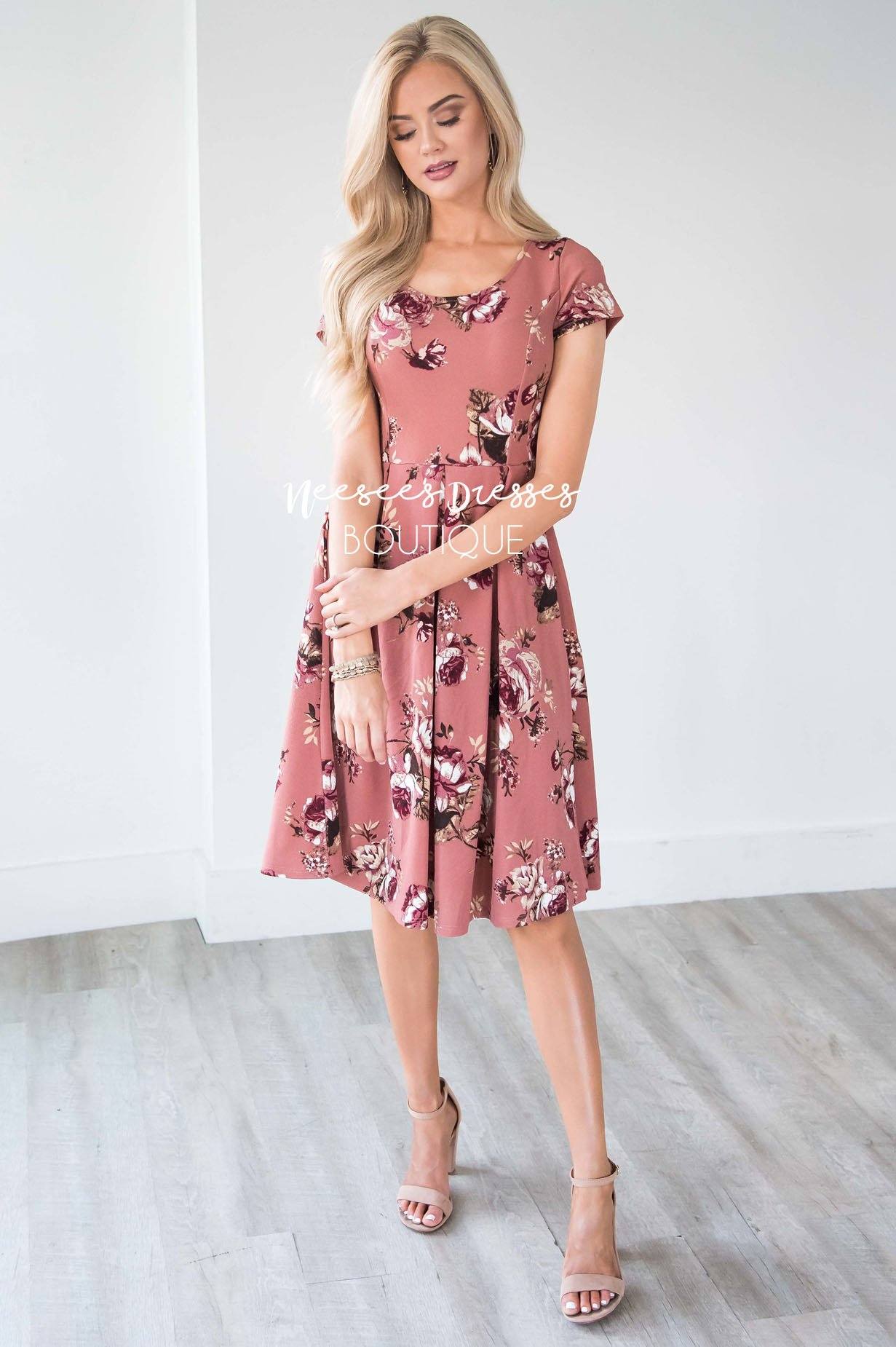The Ivy Pleats Dress Modest Dresses Mikarose 