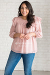 Delicate Swiss Dot Modest Blouse Tops vendor-unknown