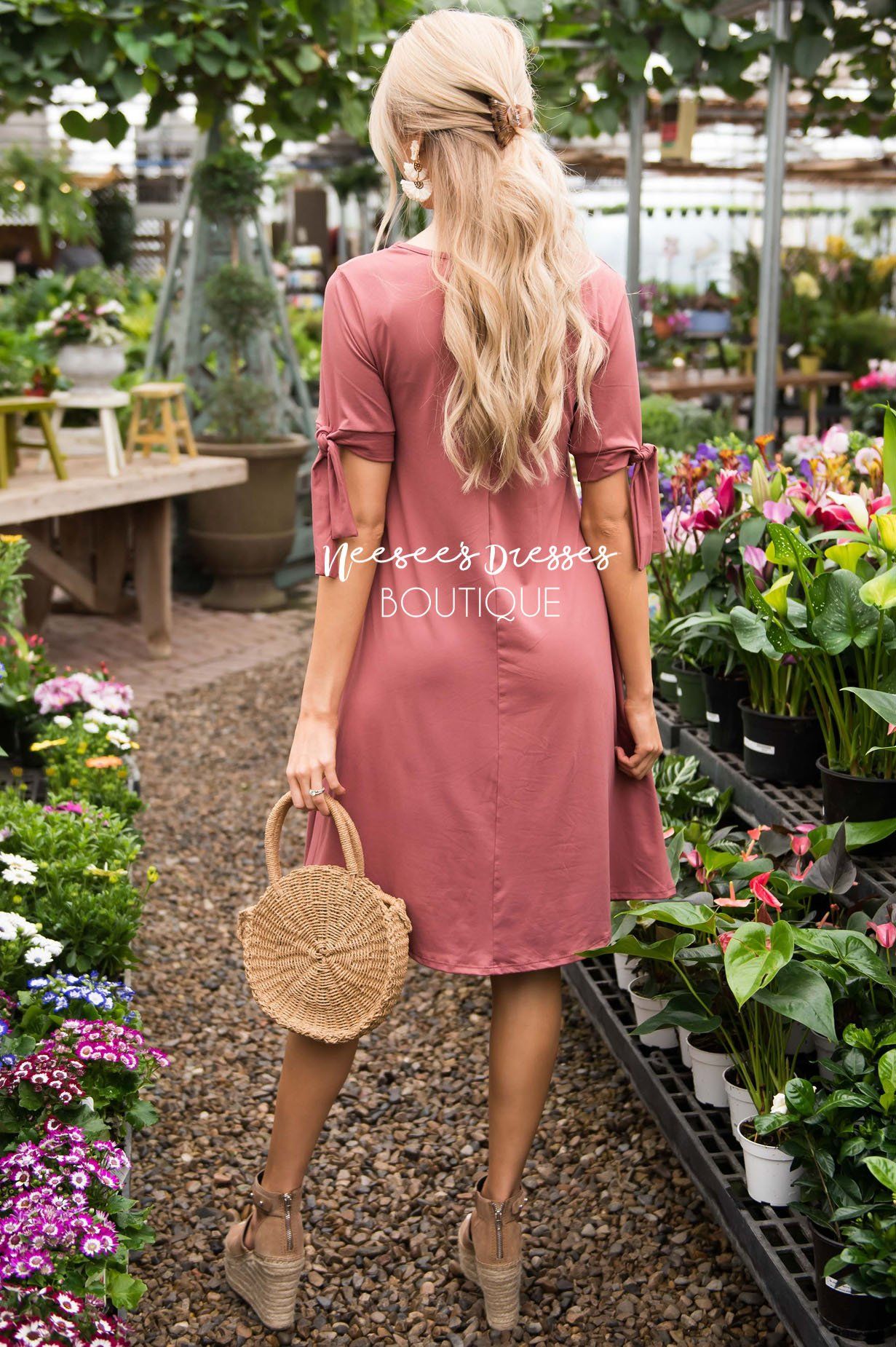 The Tara Tie Dress Modest Dresses vendor-unknown 