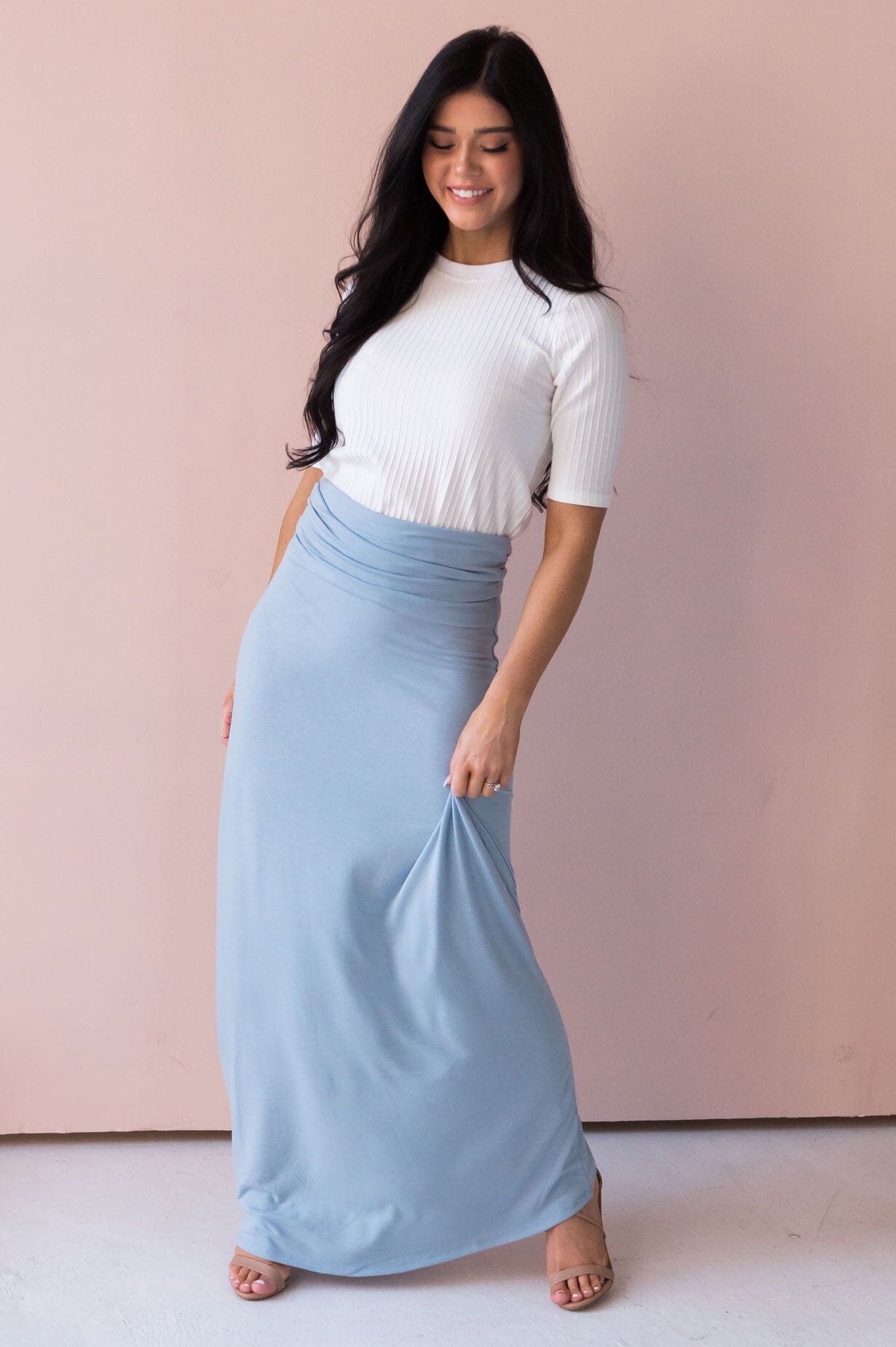 Fresh Flowers Modest Maxi Skirt Modest Dresses vendor-unknown 