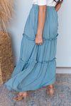 Farmers Market Modest Tiered Maxi Skirt Modest Dresses vendor-unknown