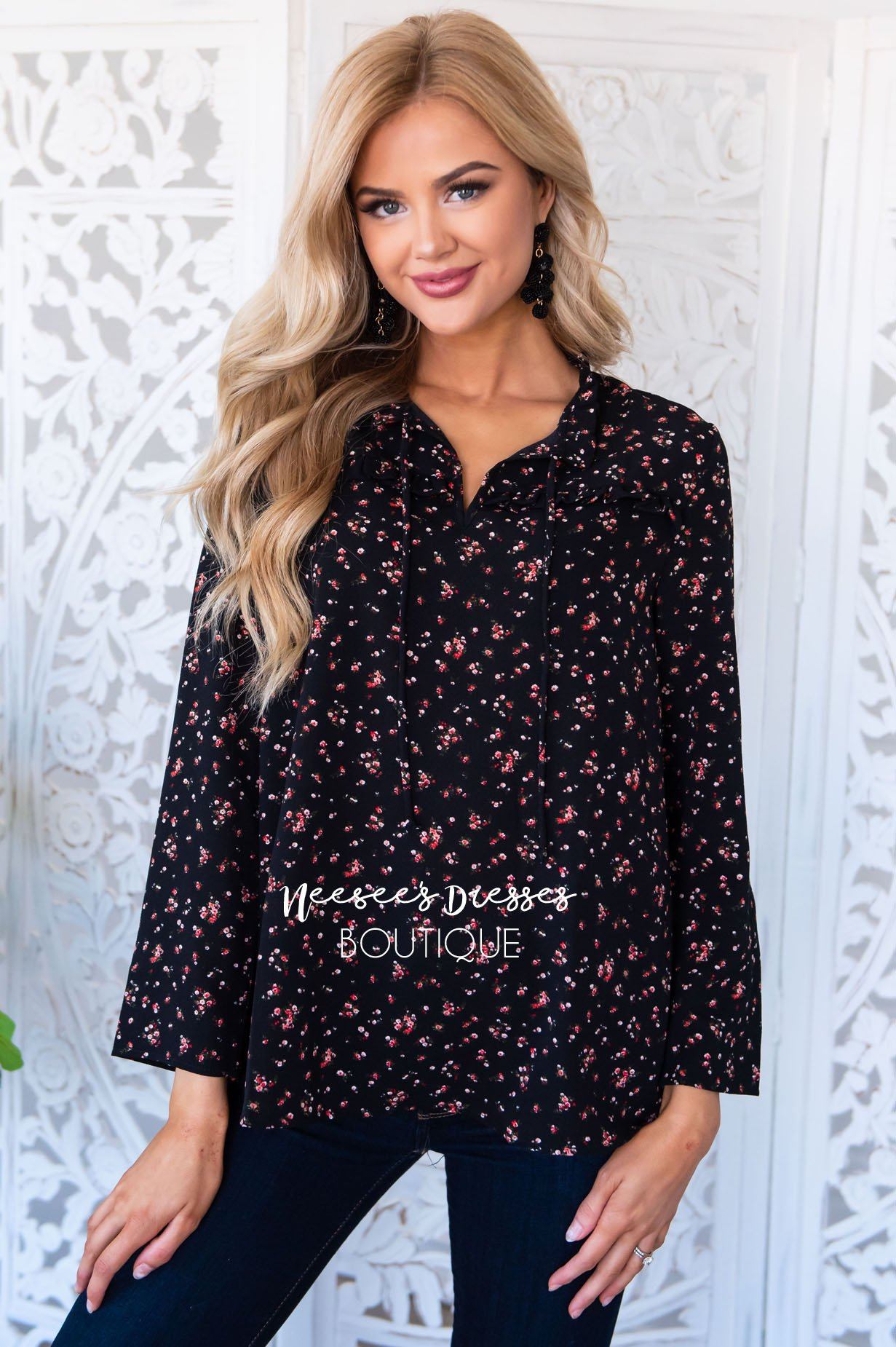 Meet Me At Magnolia blouse Modest Dresses vendor-unknown 