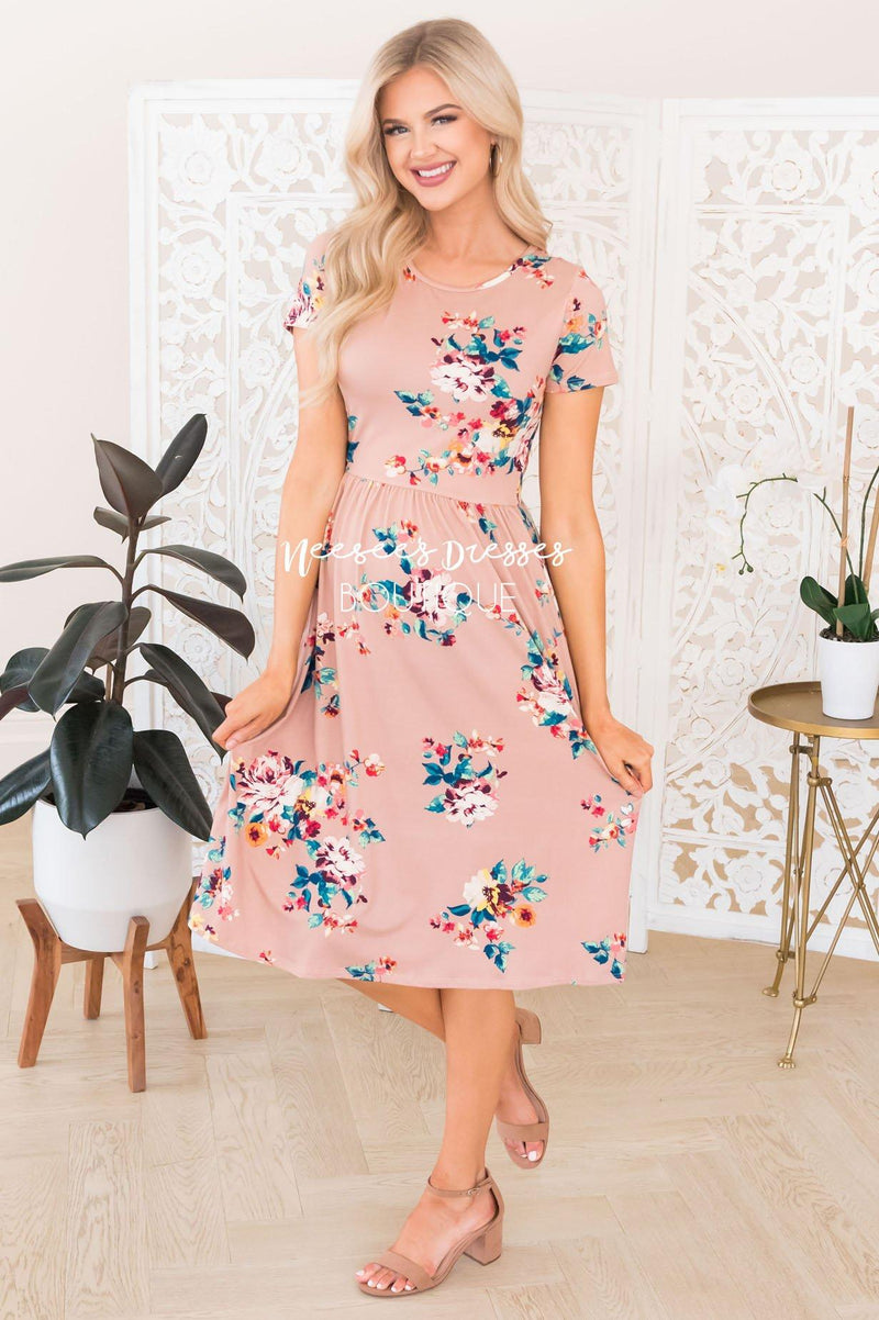 The Meadow Modest Mid-Length Dress - NeeSee's Dresses