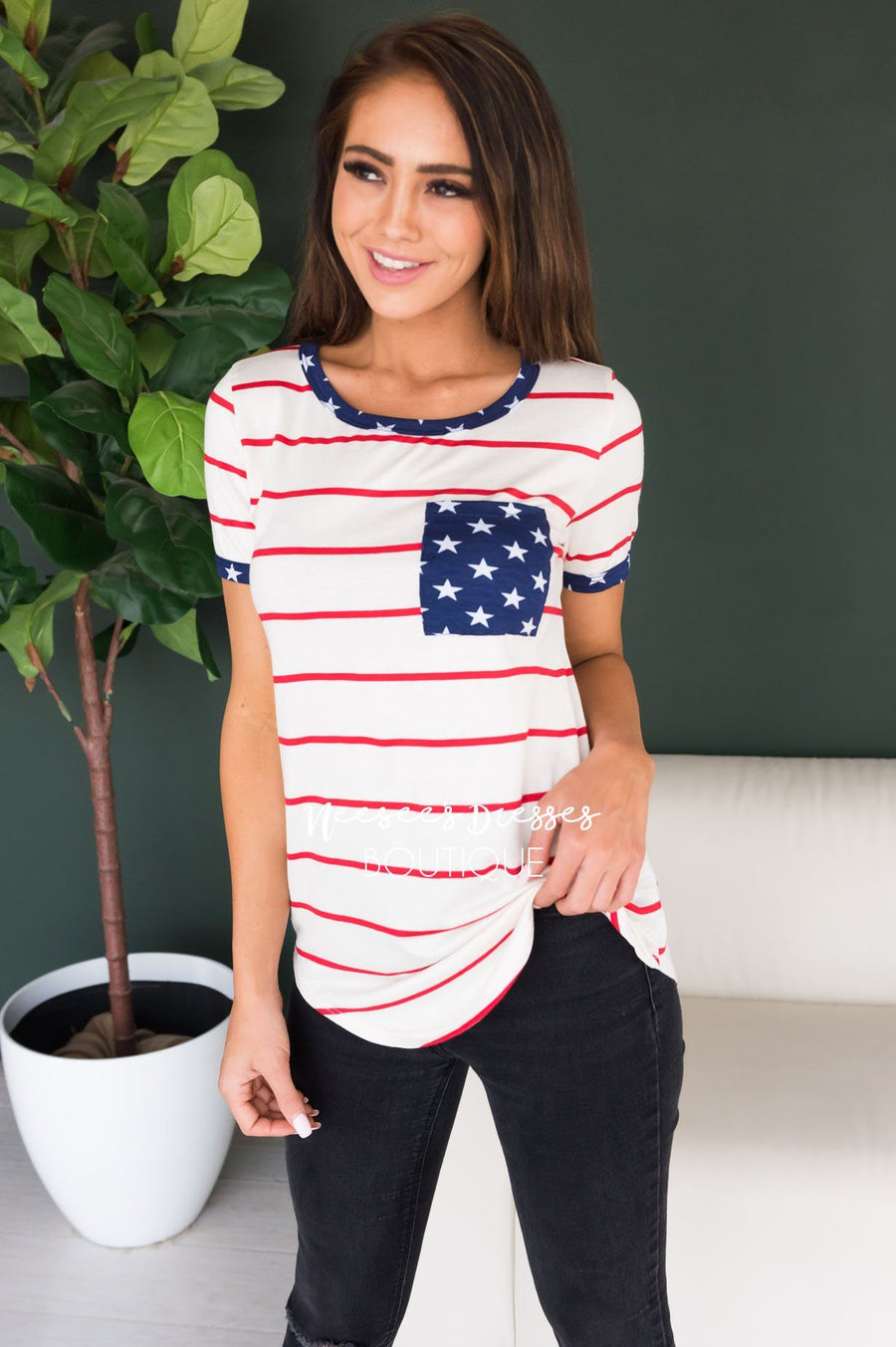 Home of the Brave Modest Tee