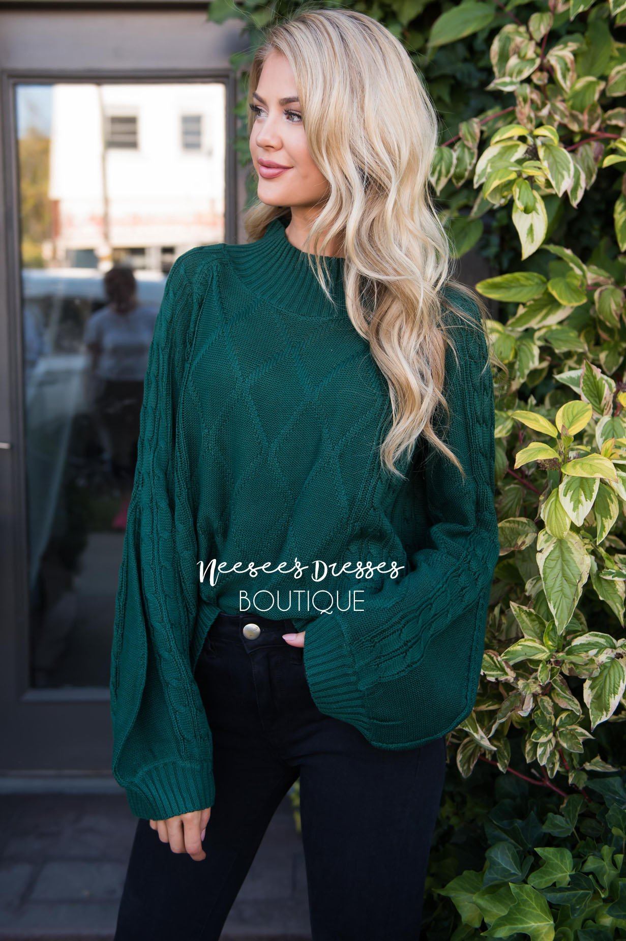 Missing Me cable knit sweater Tops vendor-unknown 