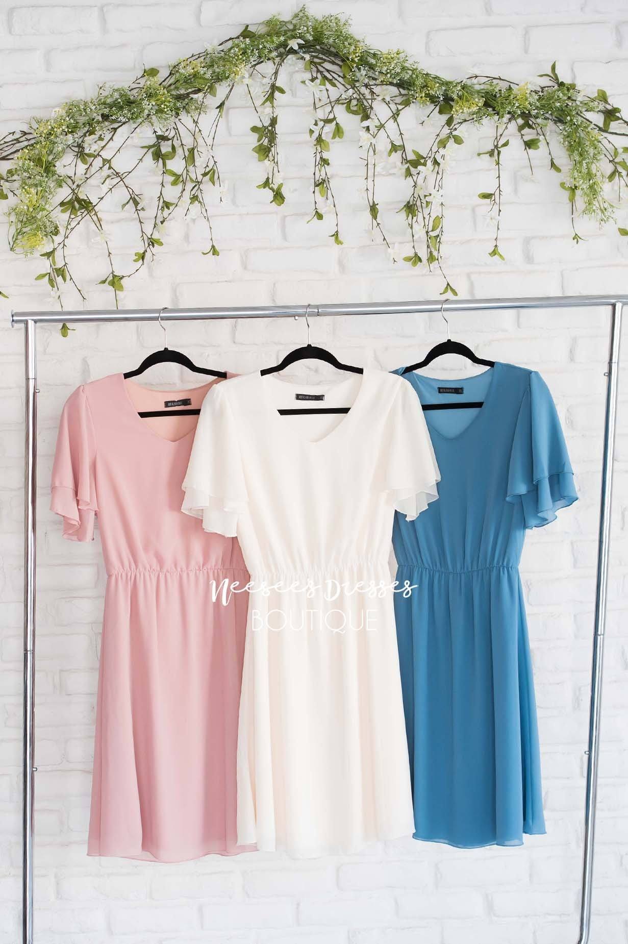 The Claire Chiffon Dress Modest Dresses vendor-unknown 