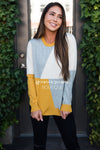 Pay it Forward block sweater Tops vendor-unknown
